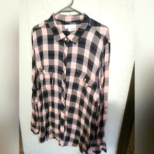 Boutique Women's 3X Flannel Blouse